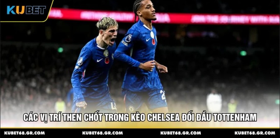 Các vị trí then chốt trong kèo Chelsea đối đầu Tottenham